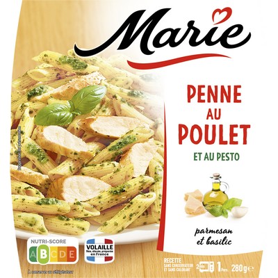 Penne poulet au pesto 280g