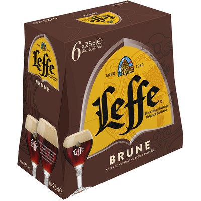 Biere brune abbaye 6.5° 6x25cl
