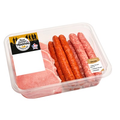 Plateau grillade porc 800g