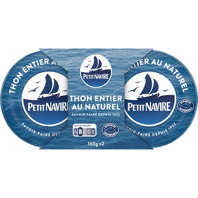 Thon entier au naturel 2x112g