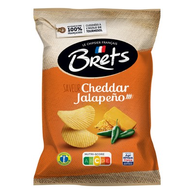 Chips cheddar jalapeno 125g