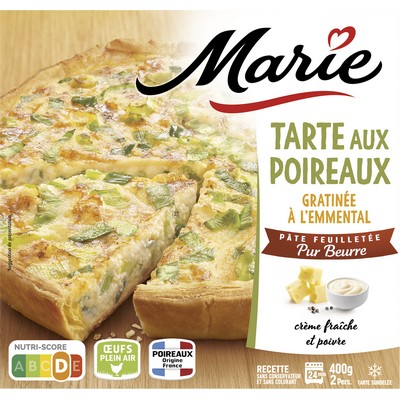 tarte poireaux emmental 400g