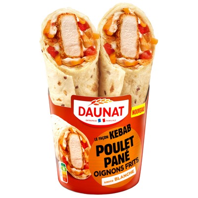 Wrap kebab poulet pane oignons 180g