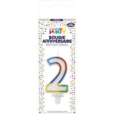 Bougie chiffre 2 24g