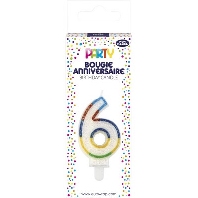 Bougie chiffre 8 20g