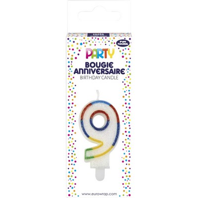 Bougie chiffre 9 20g