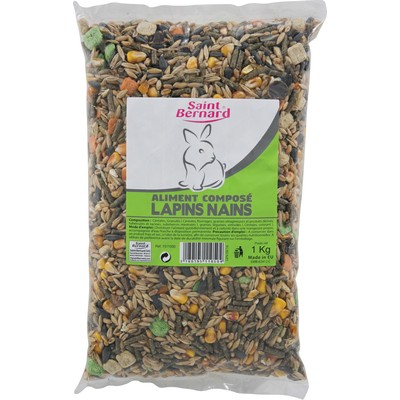Aliment lapin nain sac 1kg