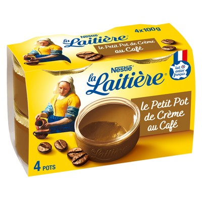 Petit pot creme cafe 4x100g