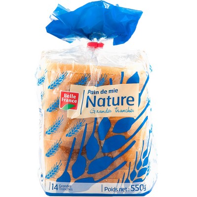 Pain de mie nature 550g