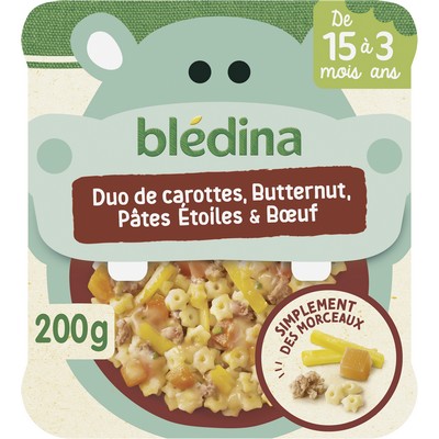 Plat legumes pates boeuf 200g