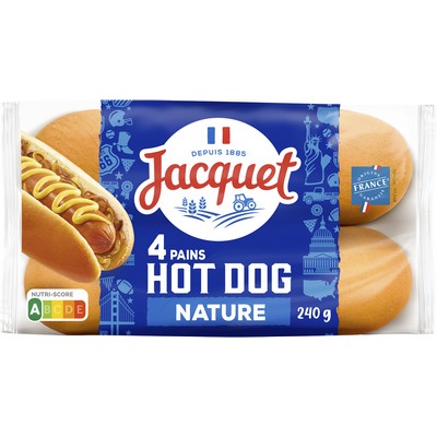 Pain hot dog x4 240g