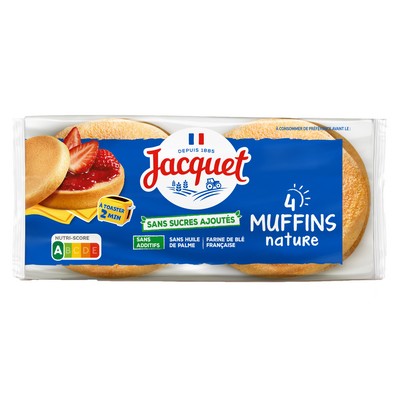 Muffins nature x4 245g