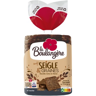 Pain de mie seigle&graines 500g