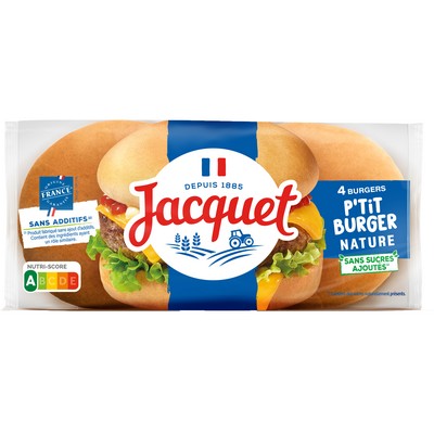 P'tit burger nature SSA x4 220g